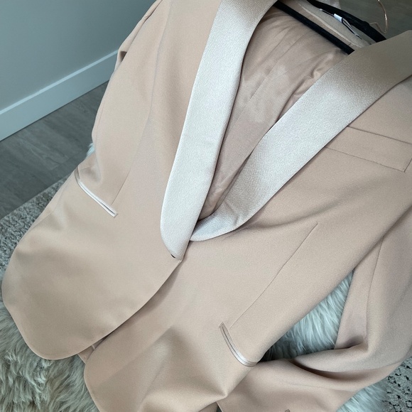 Reiss Nude Beige Blazer Size 2 Never Worn - Picture 6 of 6